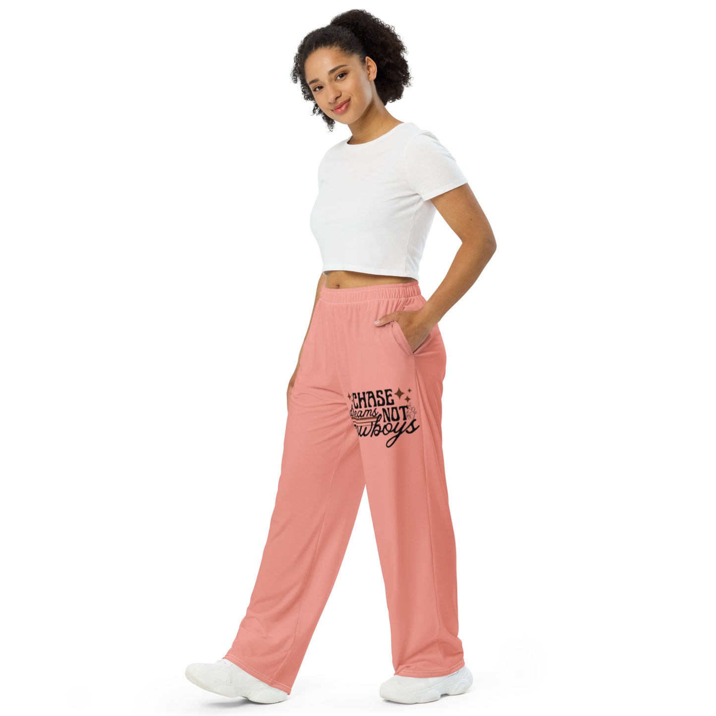 Chase Dreams - All-over print unisex wide-leg pants